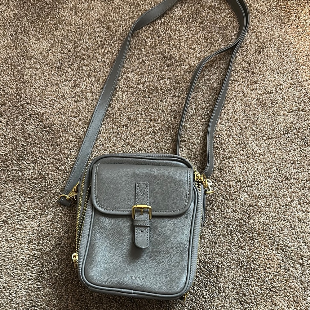 Minooy Gray Crossbody Bag